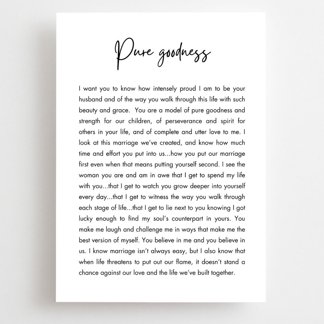 Anniversary - Husband To Wife