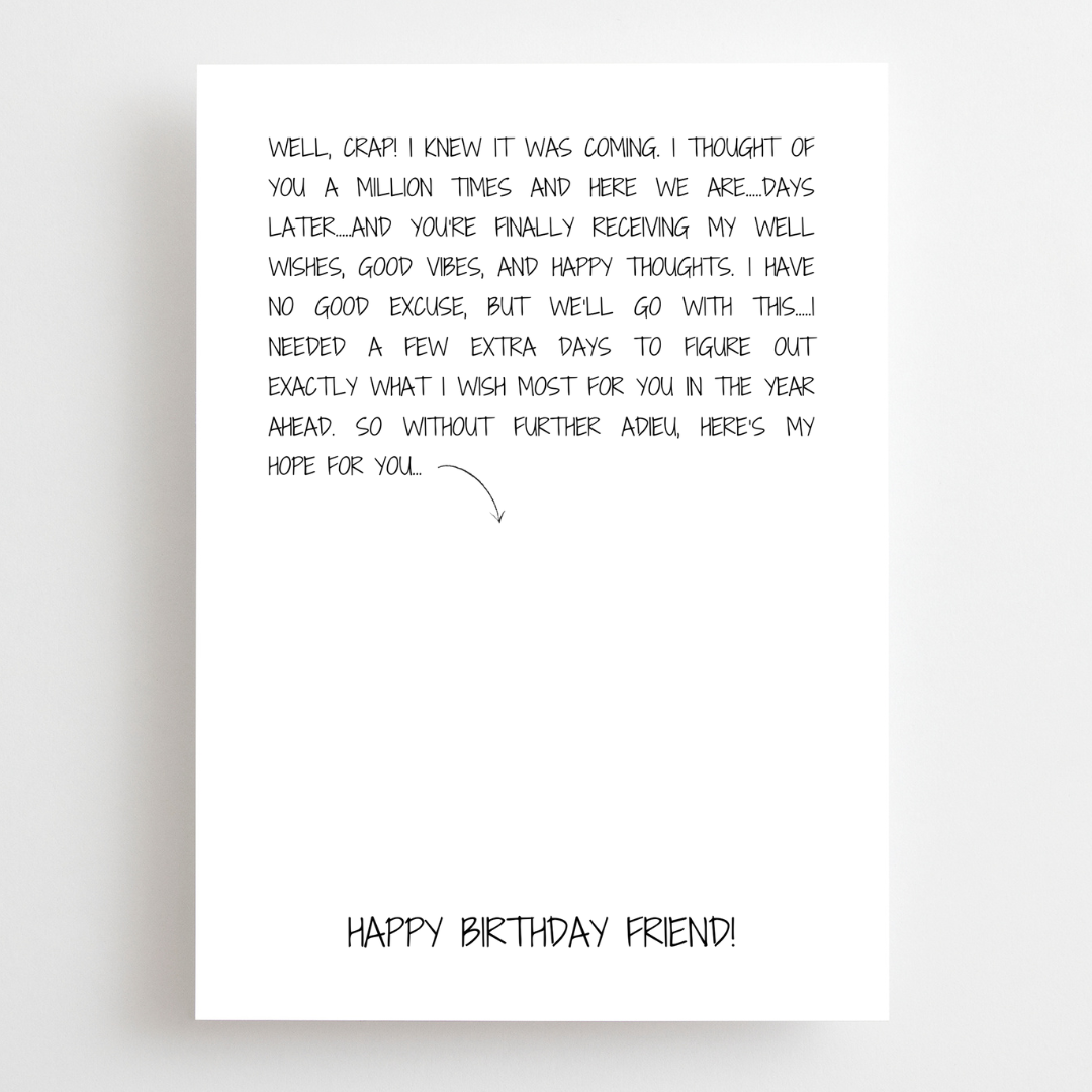 Belated Birthday