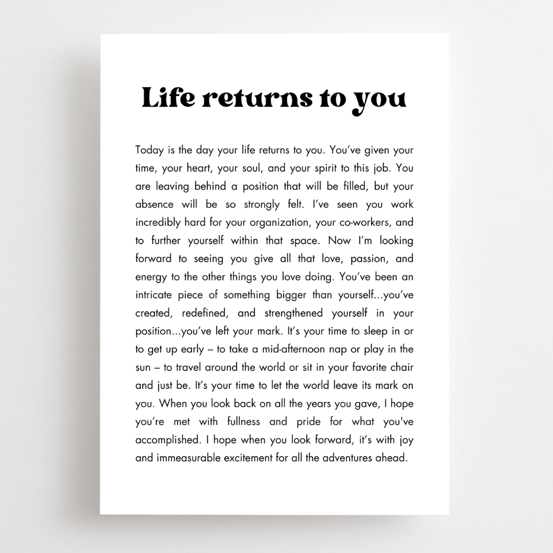 Retirement