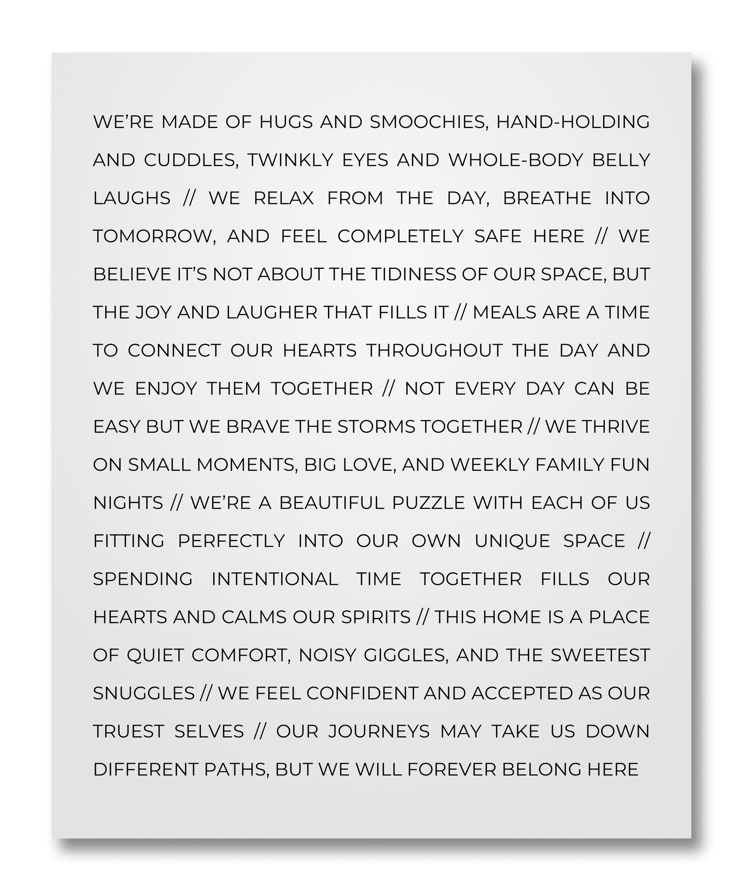 Comfy Manifesto