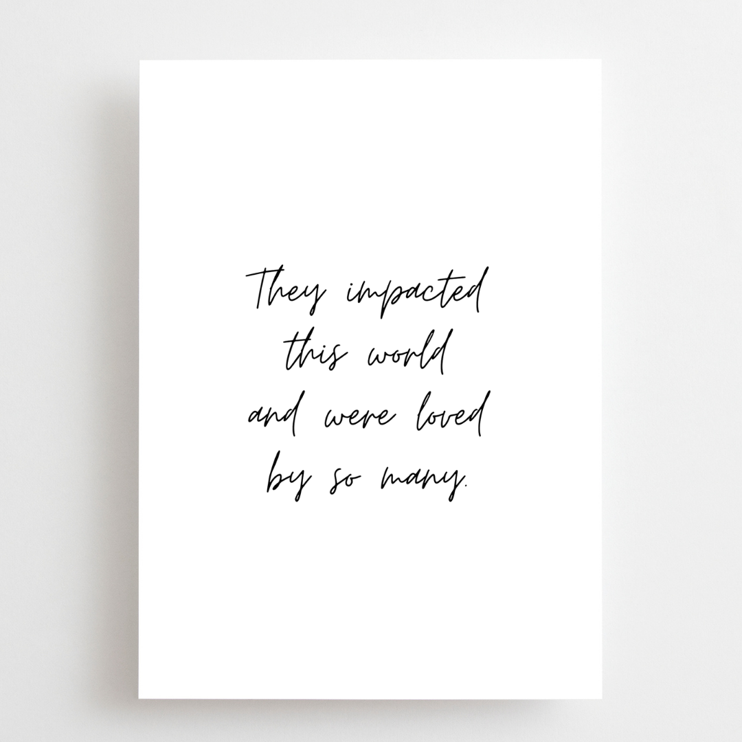 Loss: Never Forgotten - Quote