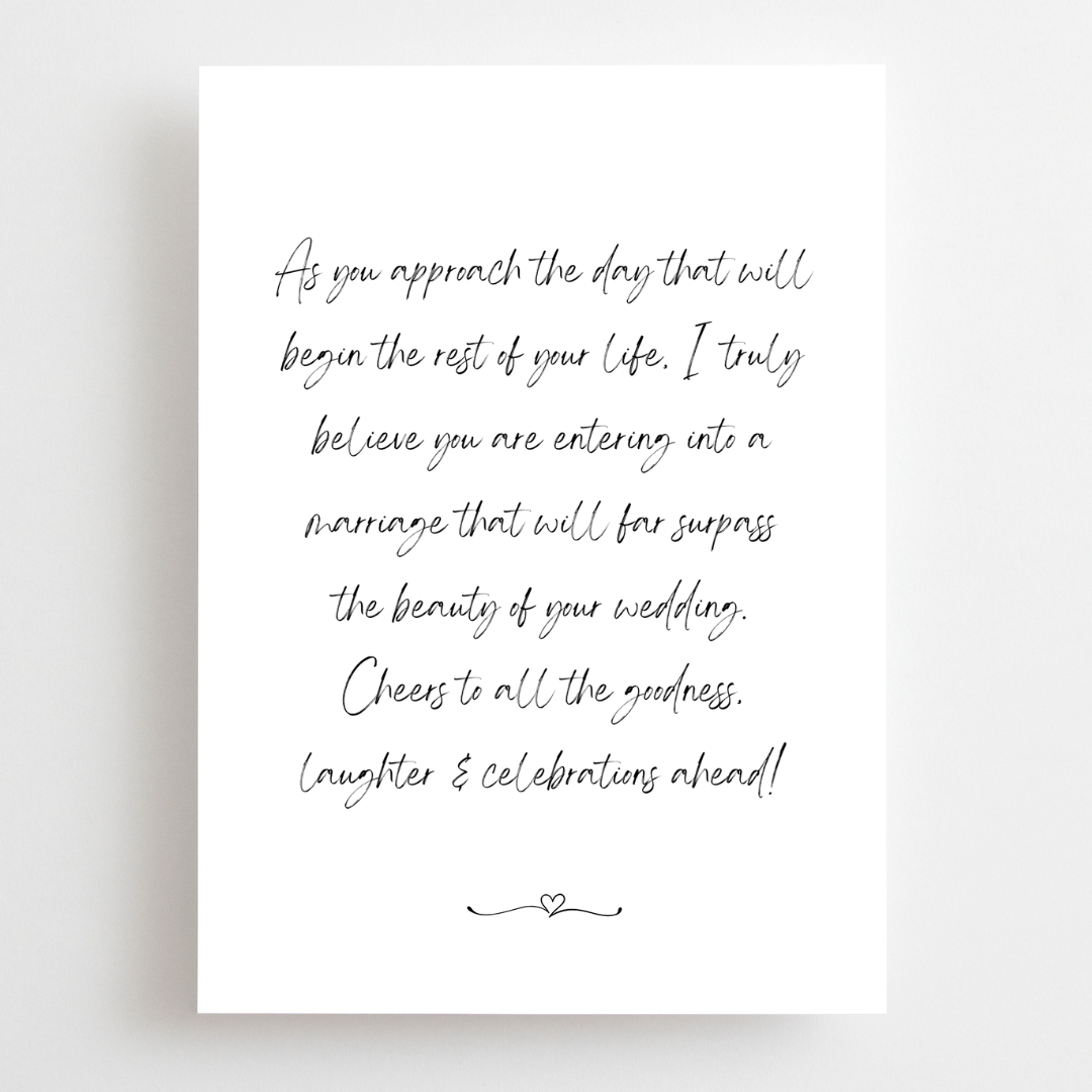 Bridal Shower - Quote