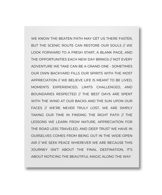 Wander Manifesto