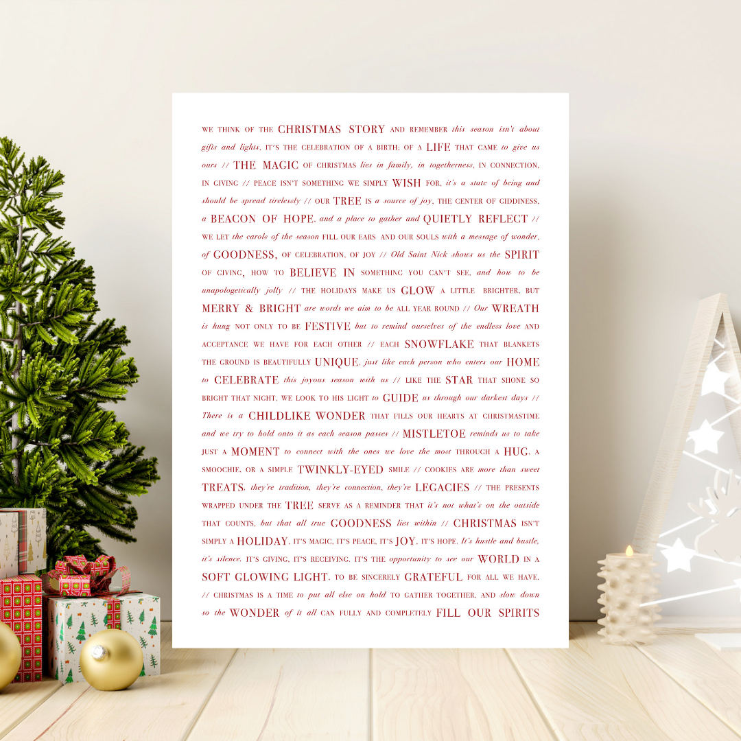 Christmas Manifesto