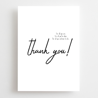 Thank You - Quote