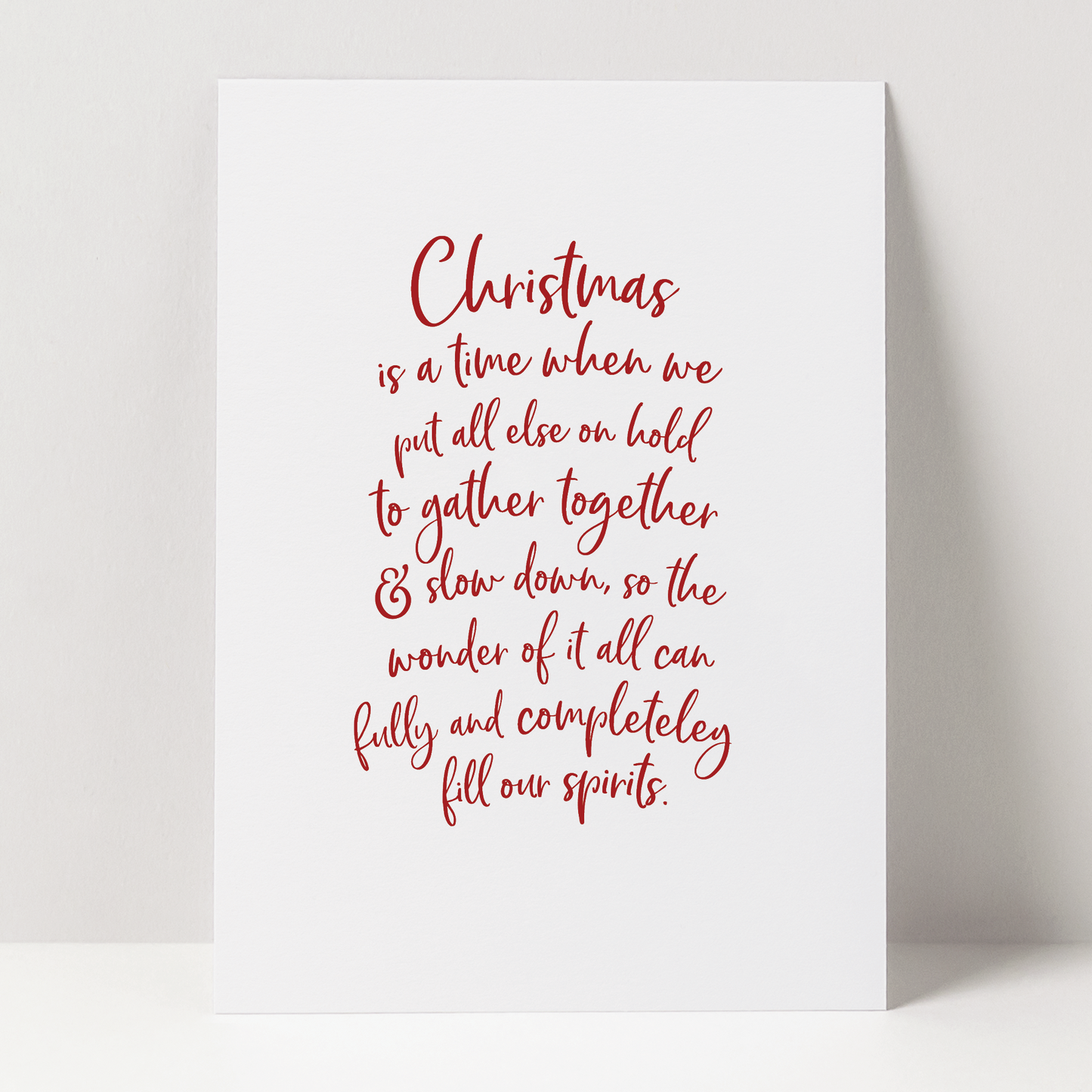 What Christmas Is - Script